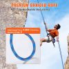 VEVOR 10.2mm Dynamic Climbing Rope 40M(131ft) Outdoor Rock Climbing Rope Blue