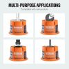 VEVOR Trailer Jack Block, 2000 lbs Capacity per RV Leveling Block, High-quality Polypropylene RV Camper Stabilizer Blocks