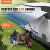 VEVOR RV Awning Fabric Replacement, 20'2" Fabric Length for 21' Awning, Heavy Duty 3-Ply 16oz PVC Camper Awning Fabric