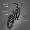 (Do Not Sell on Amazon) AOSTIRMOTOR 26" 750W Electric Bike Fat Tire P7 48V 13AH Removable Lithium Battery for Adults with Detachable Rear Rack Fender