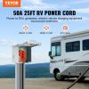 VEVOR 25ft RV Extension Cord Power Cord 50Amp NEMA 14-50R/NEMA 14-50P ETL Listed