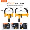 VEVOR Wheel Lock, 2 Packs Universal Wheel Clamp Lock, Adjustable Anti Theft Trailer Lock Wheel Clamp