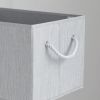 2pk 34L Foldable Organizing Storage Bins with Rope Handle, Grey