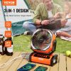 VEVOR Portable Fan Rechargeable 9 inch, Battery Powered Fan with LED Lantern, 4 Speeds Adjustable & 45¬∞/90¬∞Automatic Swivel & Timer