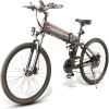 SAMEBIKE LO26 Electric Bike for Adults;  Folding Electric Mountain Bicycle Adults 26 inch E-Bike 500W Motor Professional Shimano 7 Speed Gears with 48