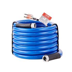 VEVOR 25ft Heated Water Hose for RV, Heated Drinking Water Hose Antifreeze to -45¬∞F, Automatic Self-regulating, 5/8" I.D. with 3/4" GHT Adapter
