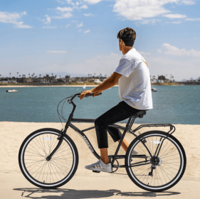 Multifunction 26 Inch 7 Speed Bike, Steel Frame, Upright Comfortable Seat, U-brake, Multi-function Rear Rack, Multicolor
