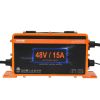 VEVOR 48 Volt 15 AMP Golf Cart Smart Battery Charger for Club Car 3-Pin Round