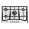 AHT30IN30S Hothit Propane Gas Cooktop 30" Inch, 5 Burner Built-in Stainless Steel Gas Stove Top, LPG/NG Dual Fuel