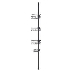 VEVOR 39" to 125" High Shower Corner Caddy Tension Pole Rust-Proof Tension Pole