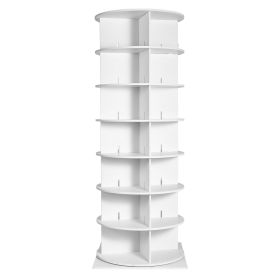VEVOR 7-Tier Rotating Shoe Rack Tower 360¬∞Spinning Shoe Display with Base Black