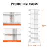 VEVOR 7-Tier Rotating Shoe Rack Tower 360¬∞Spinning Shoe Display with Base Black