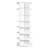 VEVOR 7-Tier Rotating Shoe Rack Tower 360¬∞Spinning Shoe Display with Base Black