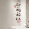 VEVOR 42" to 114" High Shower Corner Caddy Tension Pole Rust-Proof Tension Pole