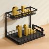 2-Tier Wire Pull Out Cabinet Under Sink Organizer 10.7"x14.2" Drawer Basket