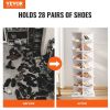 VEVOR 7-Tier Rotating Shoe Rack Tower 360¬∞Spinning Shoe Display with Base Black
