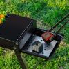 Foldable barbecue grill, charcoal grill, charcoal stove, portable barbecue grill, outdoor grill, camping folding grill grill