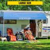 VEVOR RV Awning 18' Camper Awning Fabric, Trailer Awning Canopy Patio Camping Car Awning, Durable 15oz Vinyl Roller Tube for RV, Van, SUV