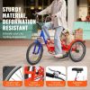 VEVOR Folding Adult Tricycle, 20-Inch 7-Speed Adult Folding Trikes, Carbon Steel 3 Wheel Cruiser Bike with Large Basket & Adjustable Seat