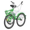 VEVOR Folding Adult Tricycle, 20-Inch Adult Folding Trikes, Carbon Steel 3 Wheel Cruiser Bike with Large Basket & Adjustable Seat