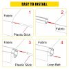 VEVOR RV Awning 18' Camper Awning Fabric, Trailer Awning Canopy Patio Camping Car Awning, Durable 15oz Vinyl Roller Tube for RV, Van, SUV