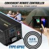 VEVOR Pure Sine Wave Inverter, 5000 Watt, Power Inverter, DC 12V to AC 120V Car Inverter, with LCD Display, USB Port and Remote Controller