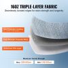 VEVOR RV Awning Fabric Replacement, 20'2" Fabric Length for 21' Awning, Heavy Duty 3-Ply 16oz PVC Camper Awning Fabric