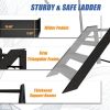 Step Stool Foldable, Step Ladder 4 Step Folding, RV Steps with Height Adjustable Handrail and Non Slip Feets, Hot Tub Steps for Home, Travel Trailer