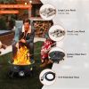 VEVOR Propane Fire Pit 19' Outdoor Portable Gas Fire Pit for Heating 58000 BTU