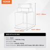 Towel Rack 8-Bar Outdoor PVC Towel Holder for Poolside Spa Bathroom White