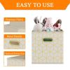 6 Pack Fabric Storage Cubes with Oval Grommets, Foldable 11 Inch Cube Storage Bins, Storage Baskets for Shelves