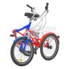 VEVOR Folding Adult Tricycle, 20-Inch 7-Speed Adult Folding Trikes, Carbon Steel 3 Wheel Cruiser Bike with Large Basket & Adjustable Seat
