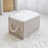 2pk 11L Foldable Organizing Storage Bins with Rope Handle, Clay