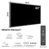 SYLVOX 65 inch Outdoor TV, 1000nits 4K UHD Weatherproof TV for Business, 2-Yr Warranty, 24/7 Operation, IP66 Waterproof Commercial TV HDMI, USB, RS232