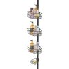 VEVOR 39" to 125" High Shower Corner Caddy Tension Pole Rust-Proof Tension Pole