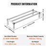 Newly Upgraded!VEVOR Aluminum Dunnage Rack Stationary Dunnage Rack 48' x 14' x 8' Storage Rack