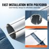 VEVOR RV Awning Fabric Replacement, 20'2" Fabric Length for 21' Awning, Heavy Duty 3-Ply 16oz PVC Camper Awning Fabric