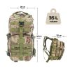 Military Tactical Backpacks Molle System camouflage Color multi-compartment and zippered closure pockets