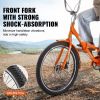 VEVOR Folding Adult Tricycle, 26-Inch Adult Folding Trikes, Lightweight Aluminum Alloy 3 Wheel Cruiser Bike with Large Rear Basket