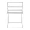 Towel Rack 8-Bar Outdoor PVC Towel Holder for Poolside Spa Bathroom White