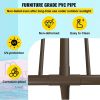 VEVOR Pool Towel Rack, 5 Bar, Brown, Freestanding Outdoor PVC T-Shape Poolside Storage Organizer, Include 8 Towel Clips, Mesh Bag, Hook