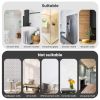 Shower Caddy 3 Pack Shower Organizer with 20 Hooks 3 Adhesive Hooks Large Capacity Stainless Steel Black Shower Shelves No Drilling Easy Installation