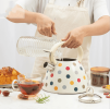BD076A3L natural gas stove whistle kettle European new wave point kettle 3L large capacity kettle Nordic American one key open kettle without BPA indu