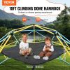 VEVOR Dome Climber Hammock,Climbing Dome Hammock Suitable for 10ft Dome Climbing, Load-Bearing 350 Pounds, Pentagon Jungle Gym Hammock for Outdoor