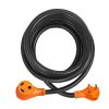 VEVOR 25 ft RV Extension Cord, 30 Amp, Heavy Duty STW RV Power Cord, NEMA TT-30R Female NEMA TT-30P Male Plug, with LED Indicator Handle 15A Adapter
