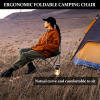 Portable Folding Carry Bag for Adults, Collapsible Anti-Slip Padded Oxford Cloth Stool for Beach, Hiking, Fishing, Gardening, Picnic Color: Black