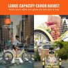 VEVOR Adult Tricycles Bike, 7 Speed Adult Trikes, 24 Inch Three-Wheeled Bicycles, Carbon Steel Cruiser Bike with Basket and Adjustable Seat
