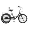 VEVOR Adult Tricycles Bike, 20 Inch Three-Wheeled Bicycles, 3 Wheel Bikes Trikes, Carbon Steel Cruiser Bike with Basket & Adjustable Seat