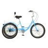 VEVOR Adult Tricycles Bike, 26 Inch Three-Wheeled Bicycles, 3 Wheel Bikes Trikes, Carbon Steel Cruiser Bike with Basket & Adjustable Seat