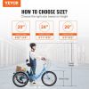 VEVOR Adult Tricycles Bike, 7 Speed Adult Trikes, 20 Inch Three-Wheeled Bicycles, Carbon Steel Cruiser Bike with Basket and Adjustable Seat